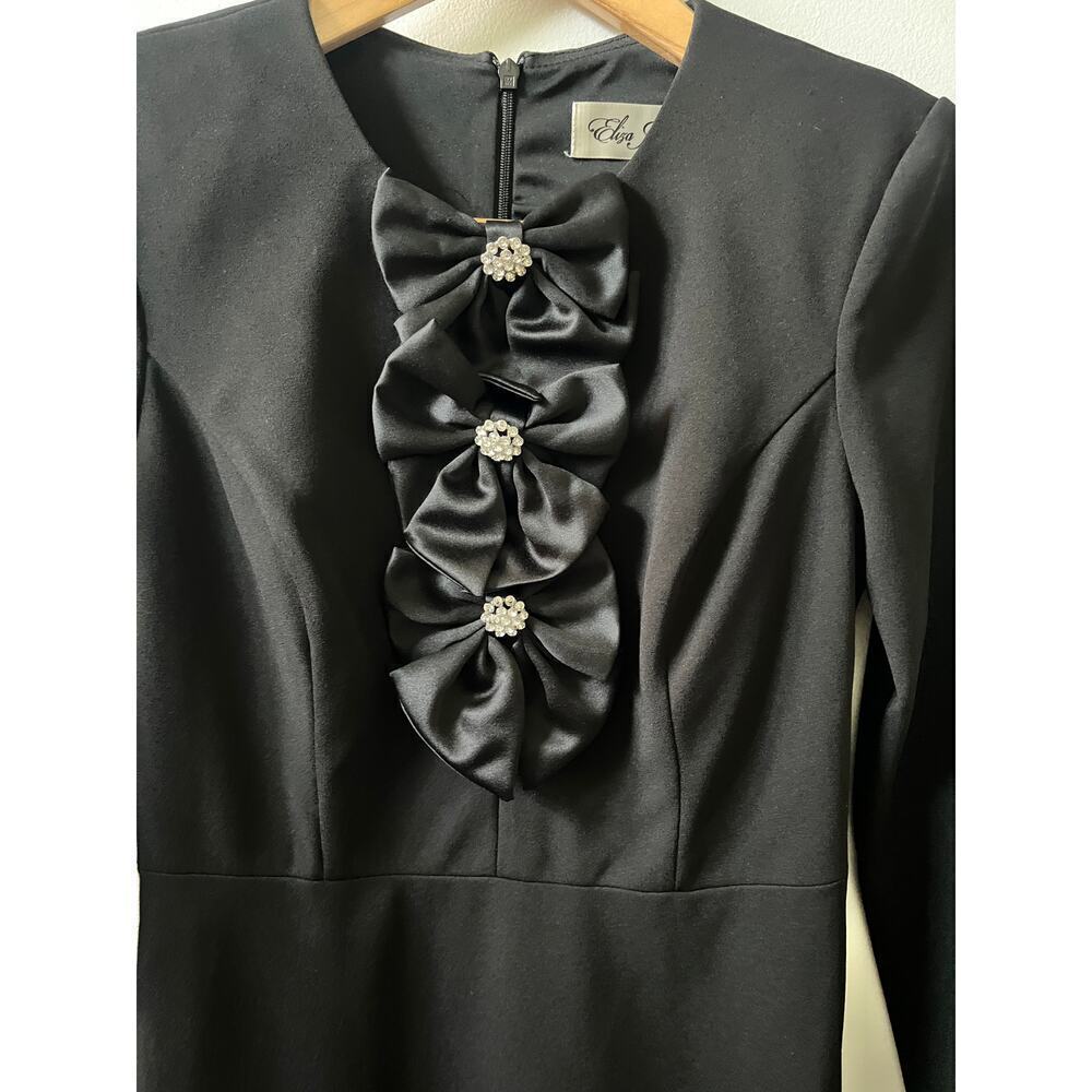 Eliza J Bow long sleeve cocktail dress size 2 - Picture 5 of 6